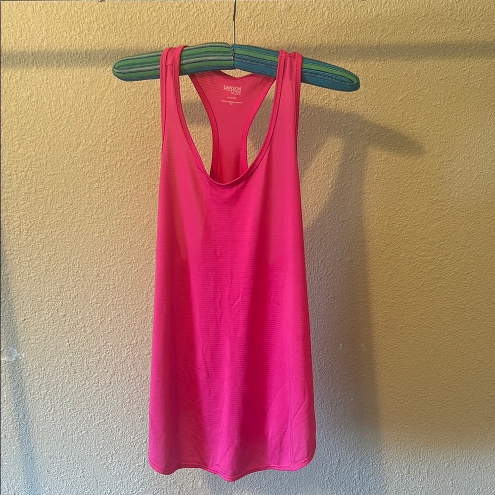 Pink Sleeveless Workout Tank Top